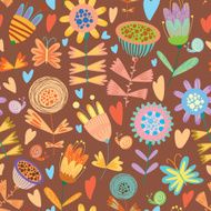 Floral cute seamless pattern N13