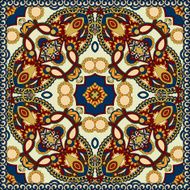 Traditional ornamental floral paisley bandanna N601
