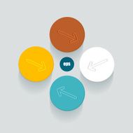 Circle template for infographics