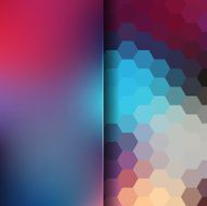 abstract background consisting of hexagons and matt glass N36