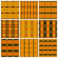Set of nine tribal patterns N4