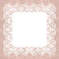 Elegant doily on lace gentle background N15