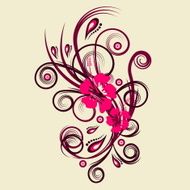 Vector floral design N7