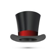 Top Hat isolated on white Vector N3