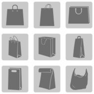 Vector Set of Shopping Bags Icons N2