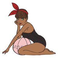 retro pin up model