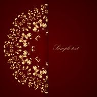 Floral elements ornate background