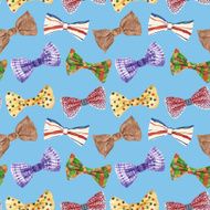 Seamless pattern with bow tie N9