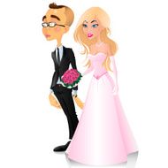 Wedding of the guy and girl