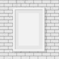 Frame on Brick Wall for Your Text and Images Vector N15