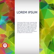 Abstract Colorful Triangles Background Vector N162