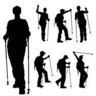Vector Silhouette Of People N298
