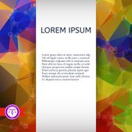 Abstract Colorful Triangles Background Vector N163