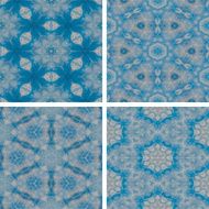 set of abstrack blue cloud and snow seamless colorful background N8