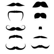 Set of moustaches
