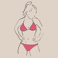 Bikini model