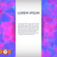 Abstract Colorful Triangles Background Vector N165
