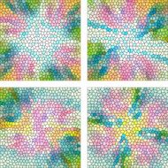 set of abstrack seamless mosaic colorful background N6