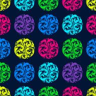 Bright seamless pattern with circles