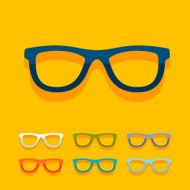 Flat design glasses N11