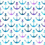 anchor seamless background Retro pattern of geometric shapes