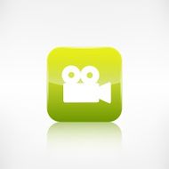 Video camera web icon Application button