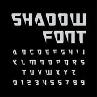 alphabetic fonts and numbers N35