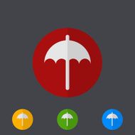 Vector modern circle icons set on gray N20