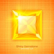 Shiny gemstone on textured background