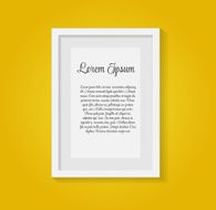 Frame on Wall for Your Text and Images Vector Illustration N28
