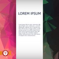 Abstract Colorful Triangles Background Vector N167