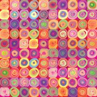 Abstract geometric wallpaper in pop art style N2