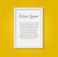 Frame on Wall for Your Text and Images Vector Illustration N30