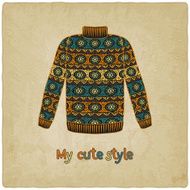 cute sweater old background N5
