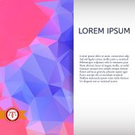 Abstract Colorful Triangles Background Vector N170