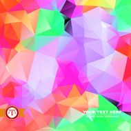 Abstract Colorful Triangles Background Vector N172