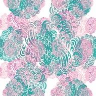 Seamless oriental paisley pattern (vector)