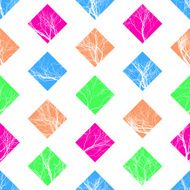 Abstract Colorful Squares Seamless Pattern Vector