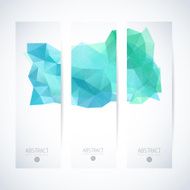 Abstract vector vertical mosaic banners N20