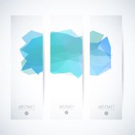 Abstract vector vertical mosaic banners N21