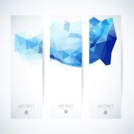 Abstract vector vertical mosaic banners N22