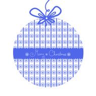 Christmas toy with snowflakes ornament