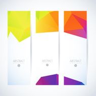 Abstract vector vertical mosaic banners N23