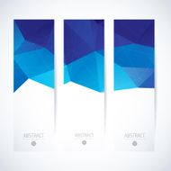 Abstract vector vertical mosaic banners N24