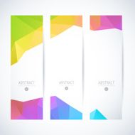 Abstract vector vertical mosaic banners N25