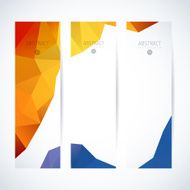 Abstract vector vertical mosaic banners N26