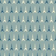 Eiffel Tower seamless pattern