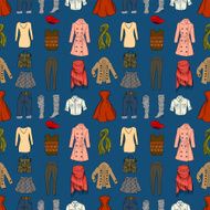 Fashion cartoon seamless background N2