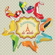 Colorful fashion women&#039;s High heel shoes Label in French