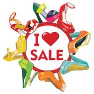 Colorful fashion women&#039;s High heel shoes Fashion poster